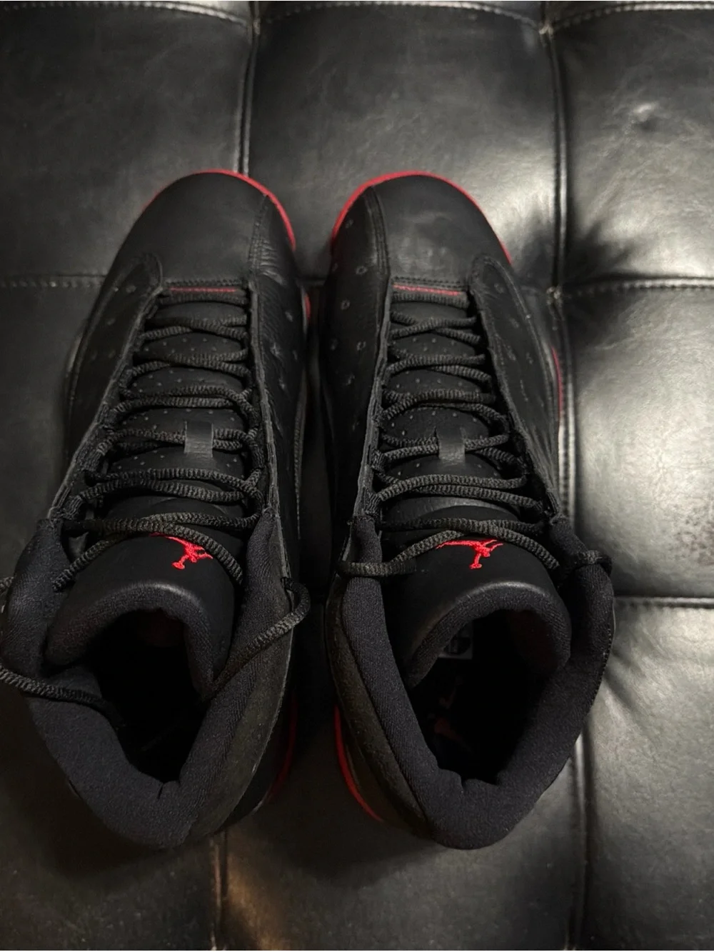 Mens Air Jordan 13 Dirty Bred Black Red sneaker